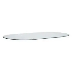 44" X 84" Racetrack Oval Glass Top