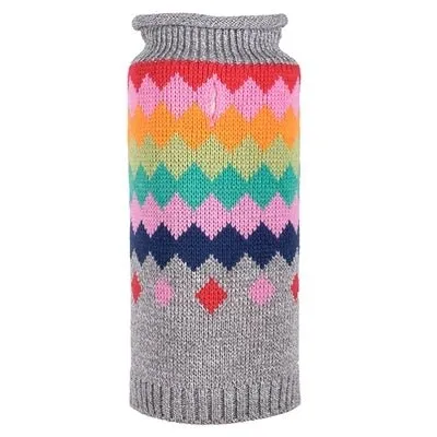 Argyle Fairisle Roll Neck Sweater