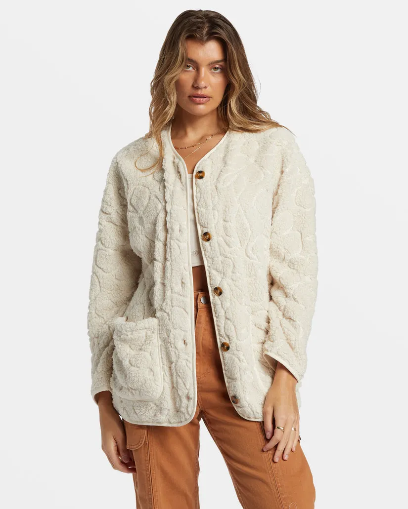 BILLABONG Fireside Cozy Buttoned Fleece Jacket - More Colors Available