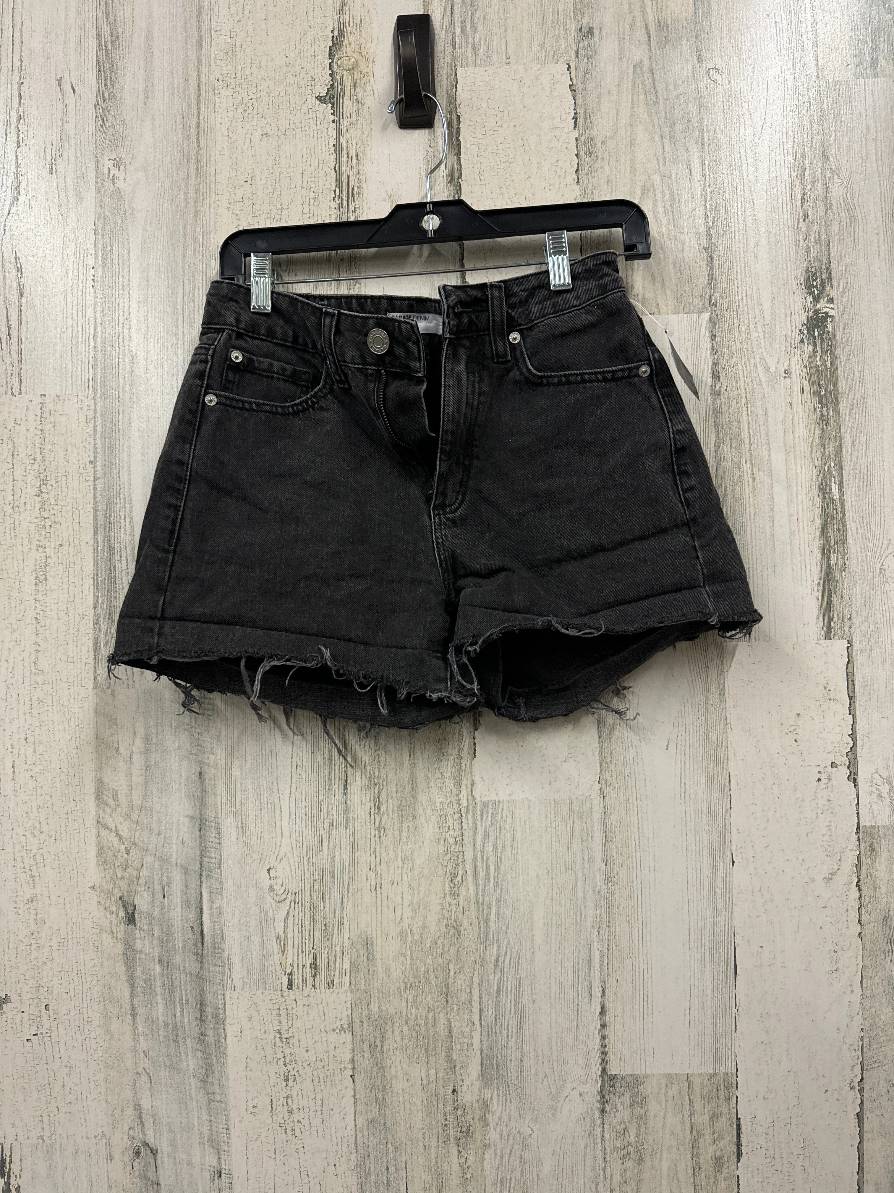 Black Denim Shorts Garage, Size 0