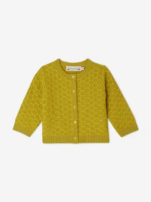 Bonpoint Baby Girls Garancia Cardigan in Yellow