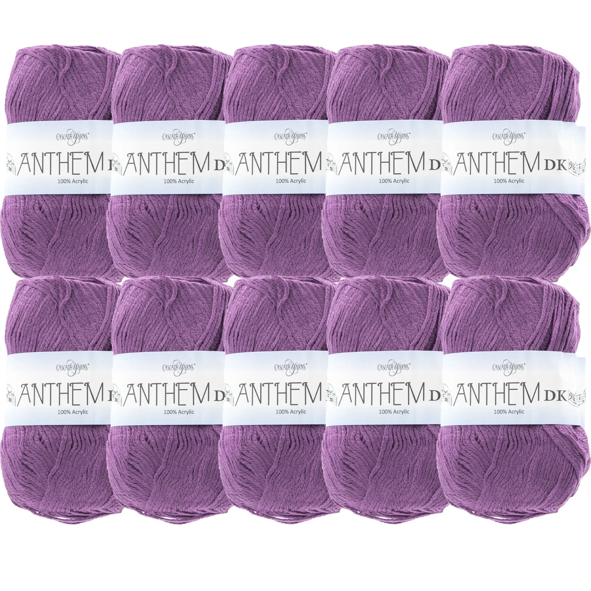 Cascade Yarns Anthem DK Yarn - 56 Spiced Plum - 10-Pack