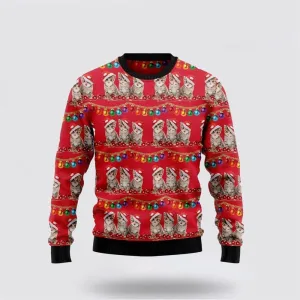 Cat Themed Kitten Christmas Ugly Christmas Sweater For Men And Women, Best Gift For Christmas, Christmas Fashion Winter