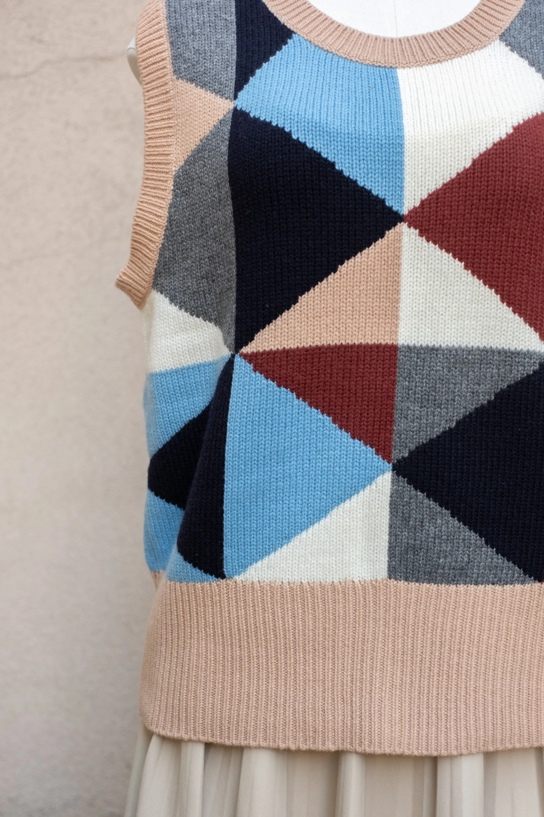 Chinti & Parker Geometric Sweater Vest