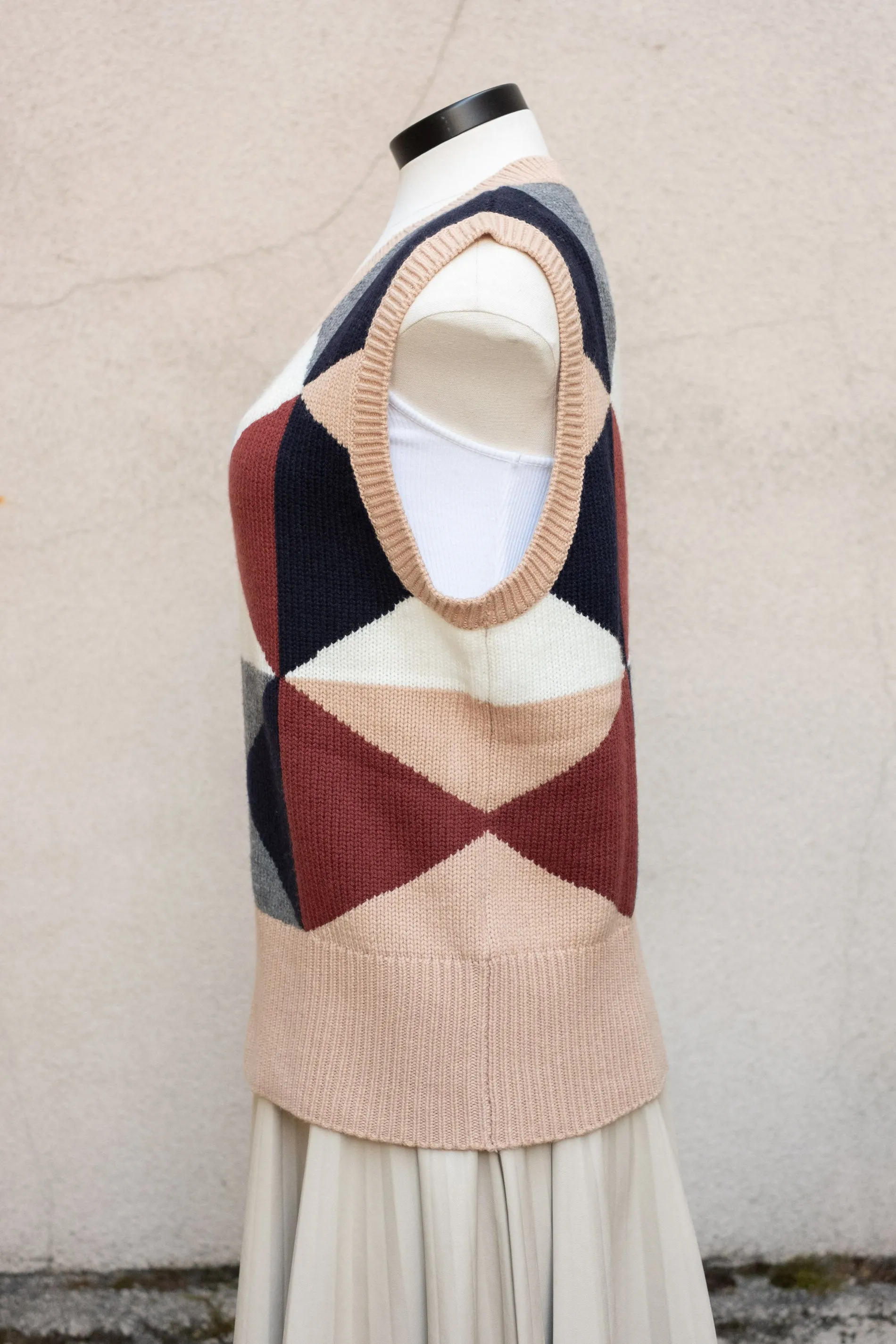 Chinti & Parker Geometric Sweater Vest