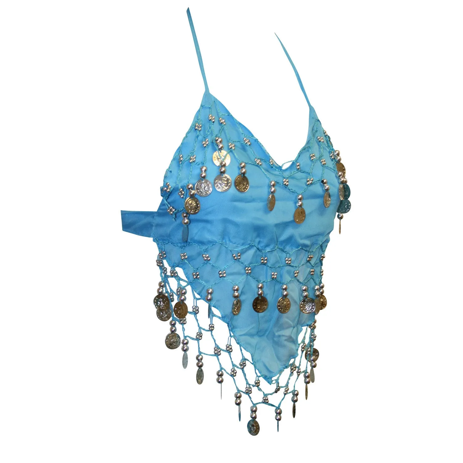 Copy of Kids Professional Belly Dance Genie Costume Set with Silver Coins