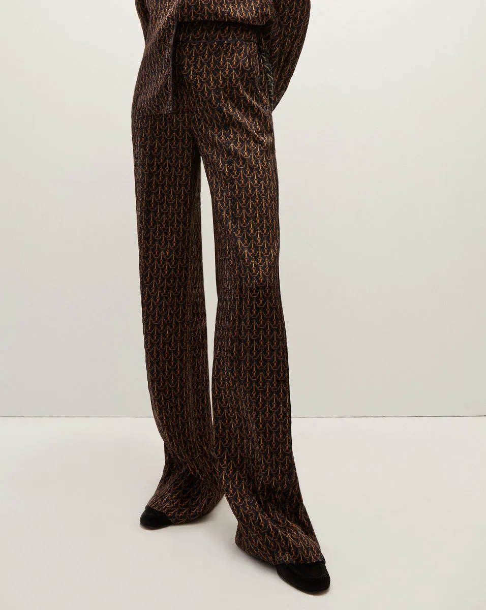 Edia Stirrup-Print Pant