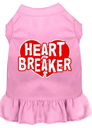 Heart Breaker Screen Print Dress Light Pink Sm (10)