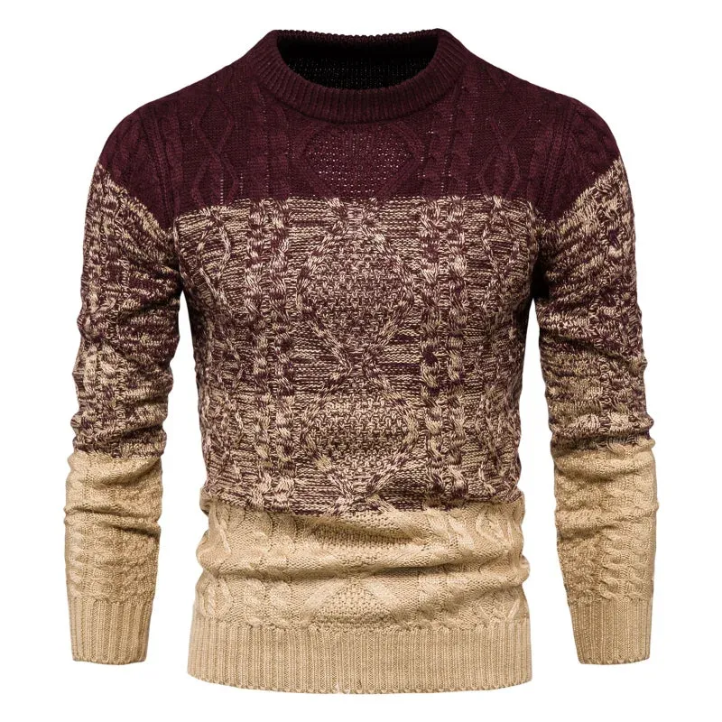 High Quality Mens Sweaters  Thick Winter Warm Breathable Wool Man Sweaters Knit Pullover