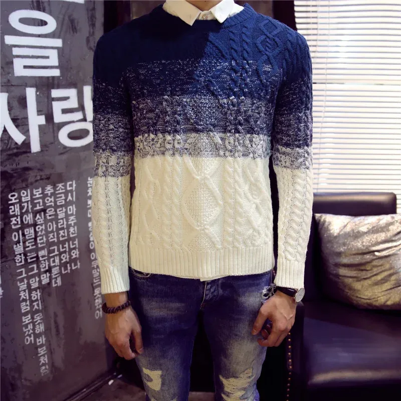 High Quality Mens Sweaters  Thick Winter Warm Breathable Wool Man Sweaters Knit Pullover