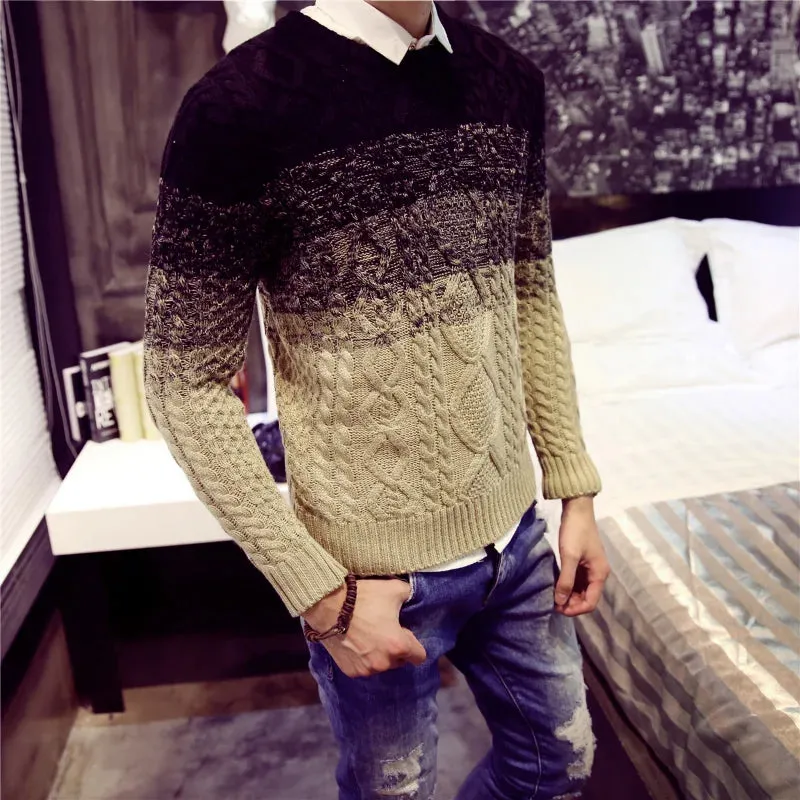 High Quality Mens Sweaters  Thick Winter Warm Breathable Wool Man Sweaters Knit Pullover