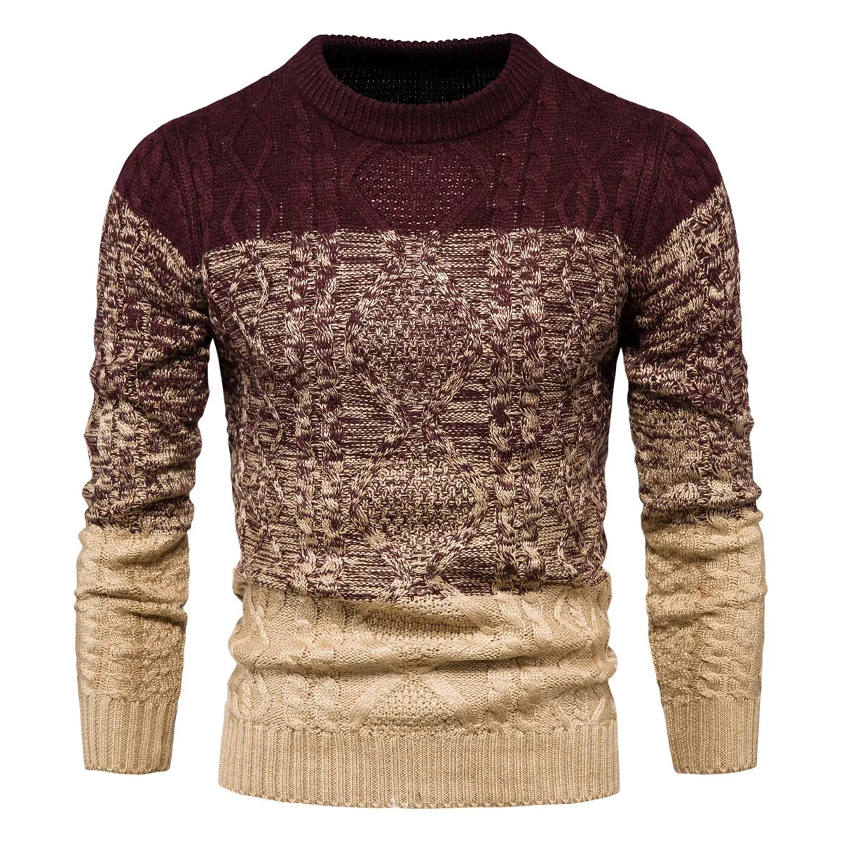 High Quality Mens Sweaters  Thick Winter Warm Breathable Wool Man Sweaters Knit Pullover