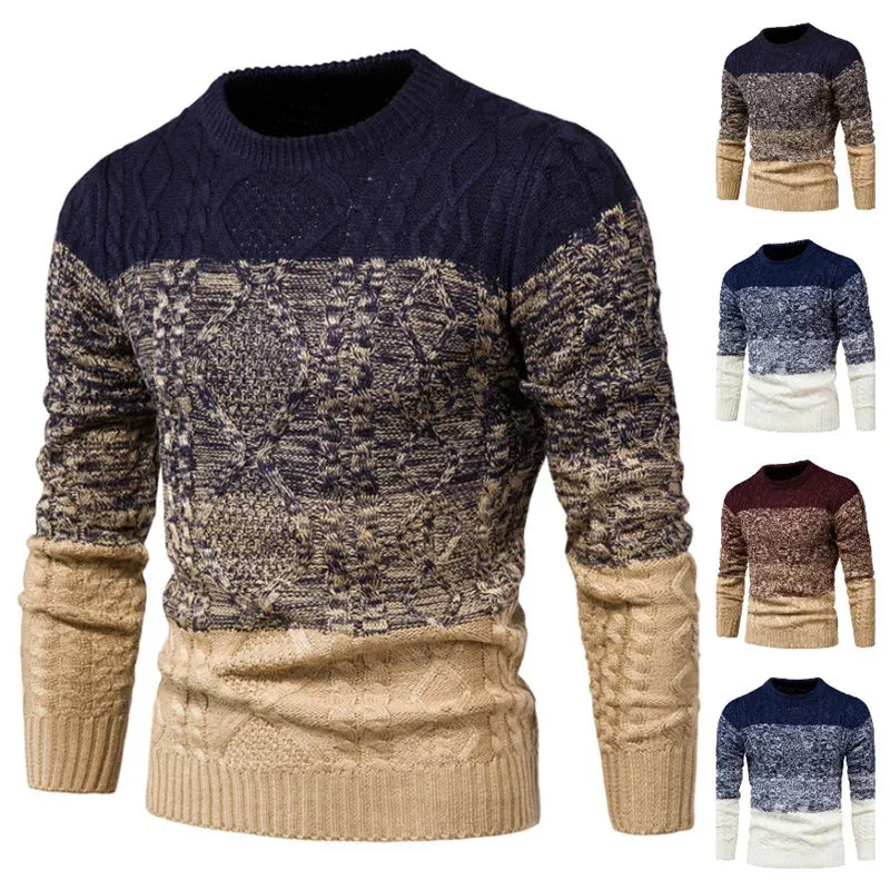 High Quality Mens Sweaters  Thick Winter Warm Breathable Wool Man Sweaters Knit Pullover