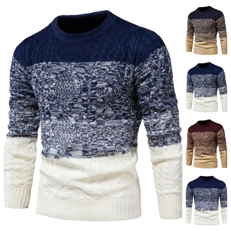 High Quality Mens Sweaters  Thick Winter Warm Breathable Wool Man Sweaters Knit Pullover