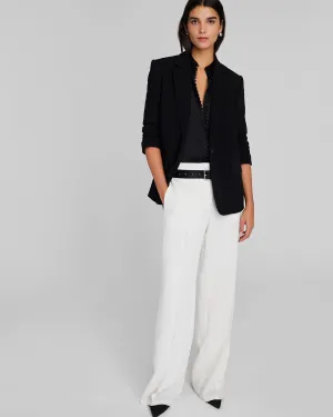 High-Rise Fluid Crepe Trouser