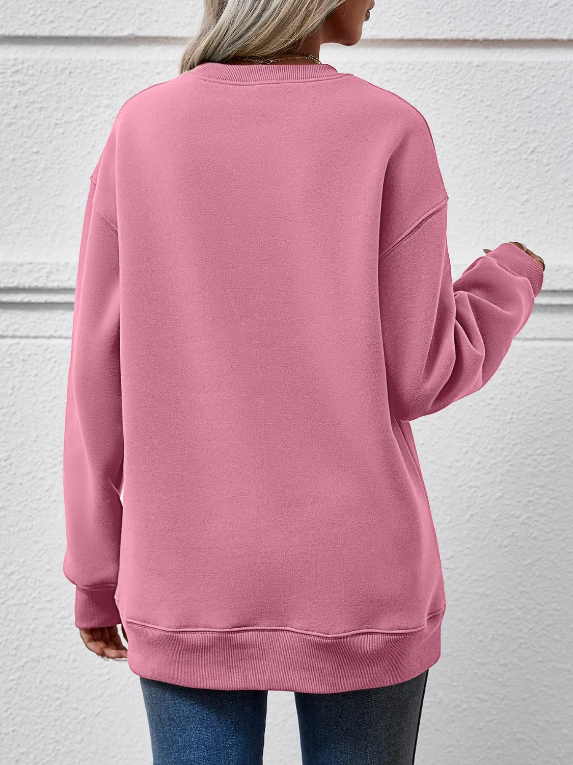 kesley BELIEVE Graphic Long Sleeve Sweatshirt