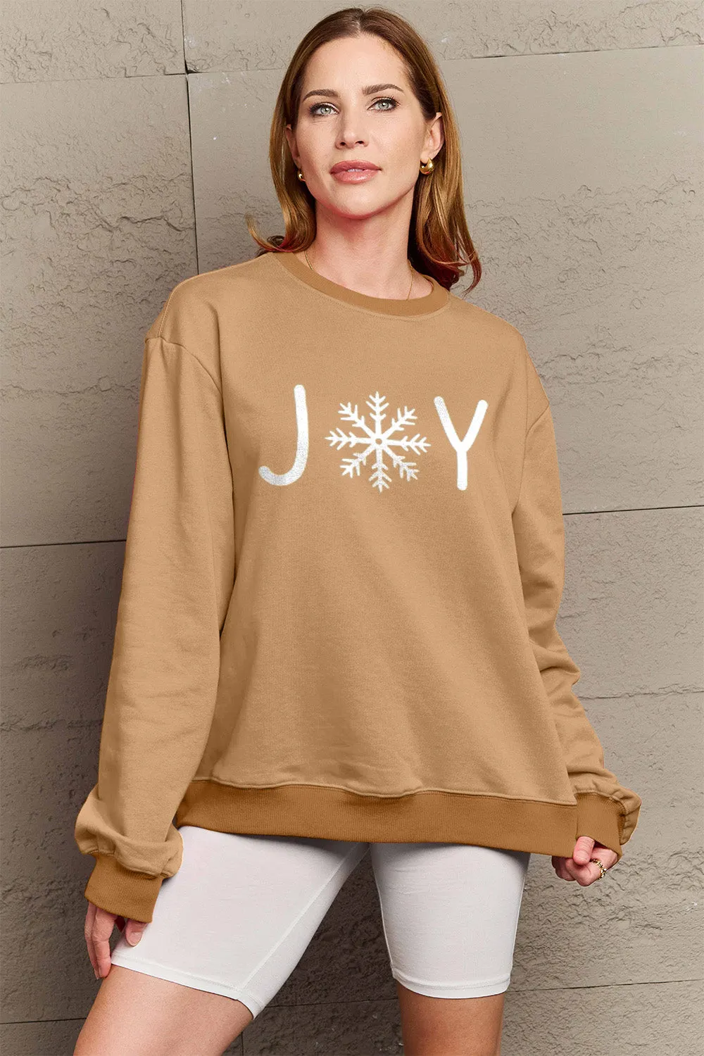 kesley Simply Love Full Size Graphic Long Sleeve Sweatshirt