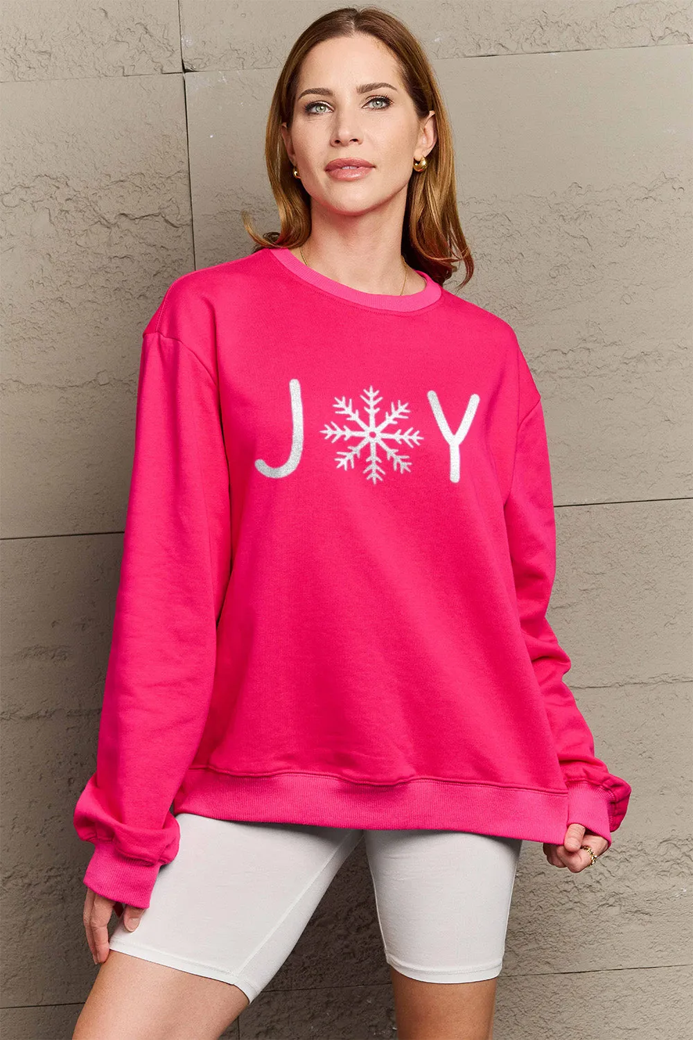 kesley Simply Love Full Size Graphic Long Sleeve Sweatshirt