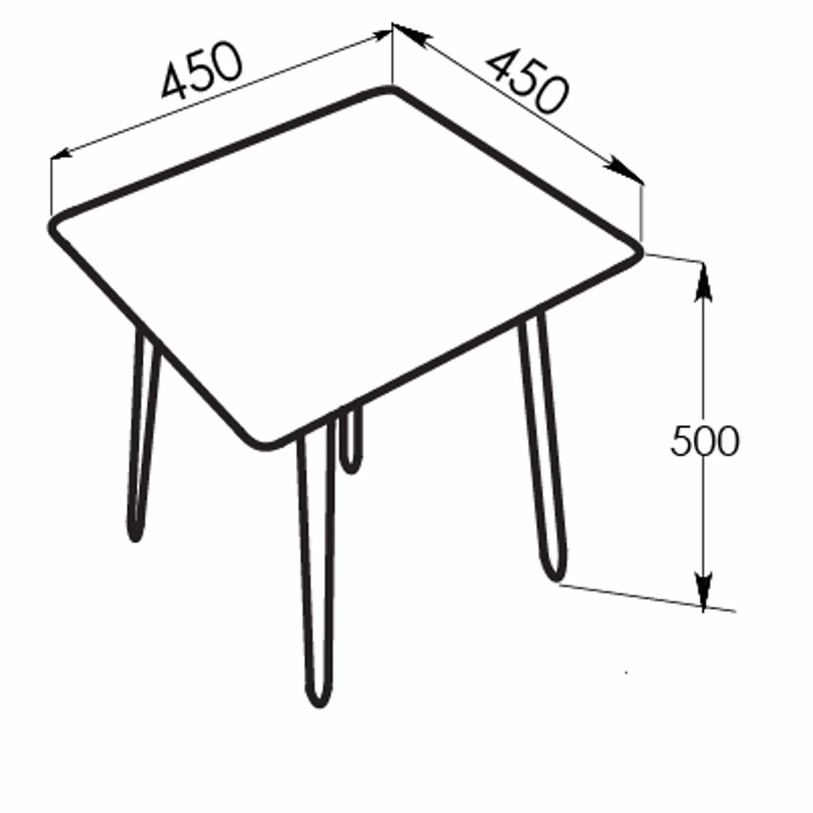 Mendy White Sintered Stone End Table with Metal Legs by Criterion™