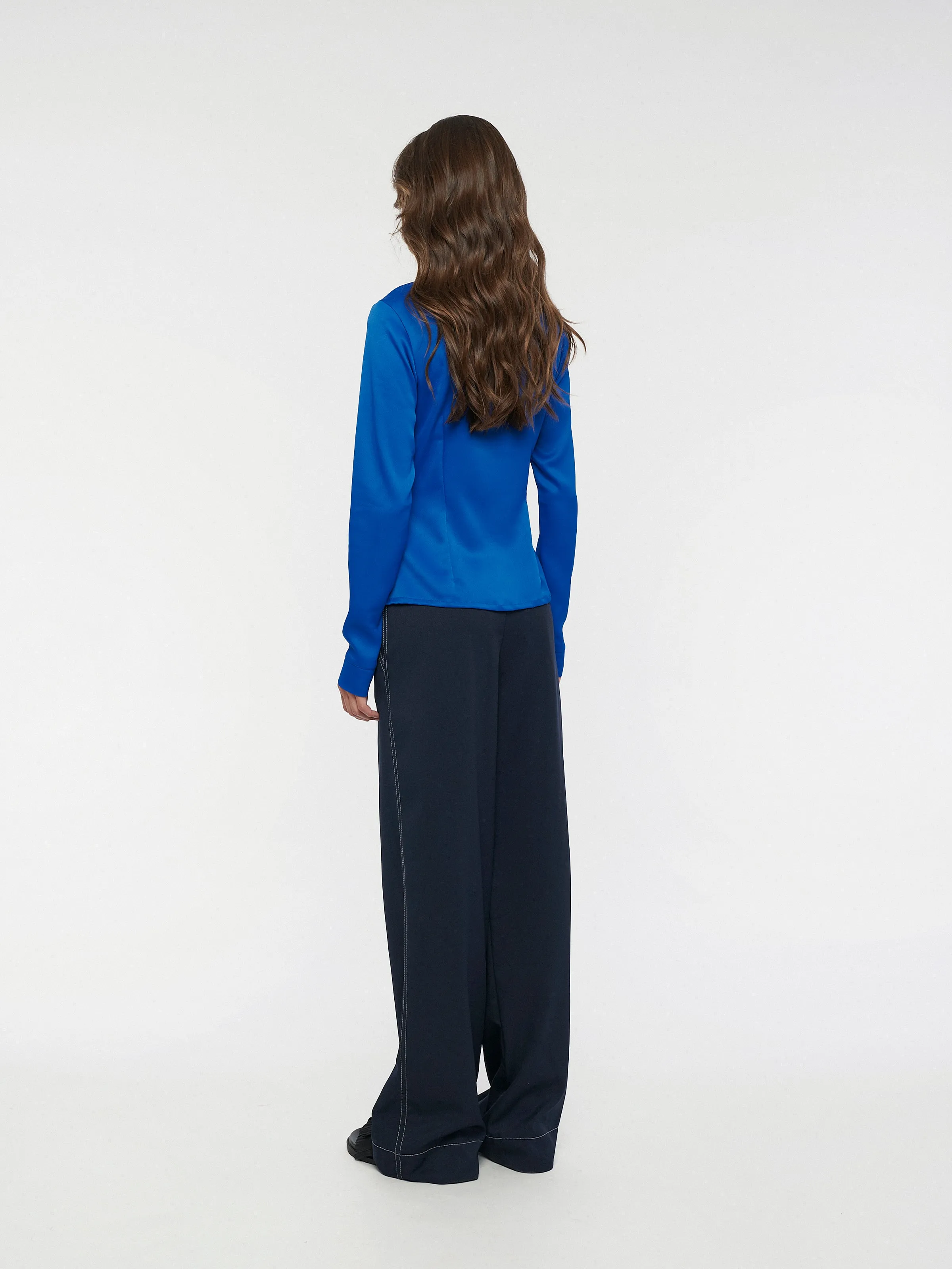 MIDNIGHT sleek shirt - cobalt blue