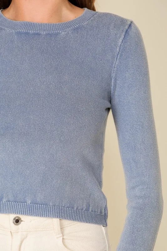 Mineral Wash Fitted Sweater