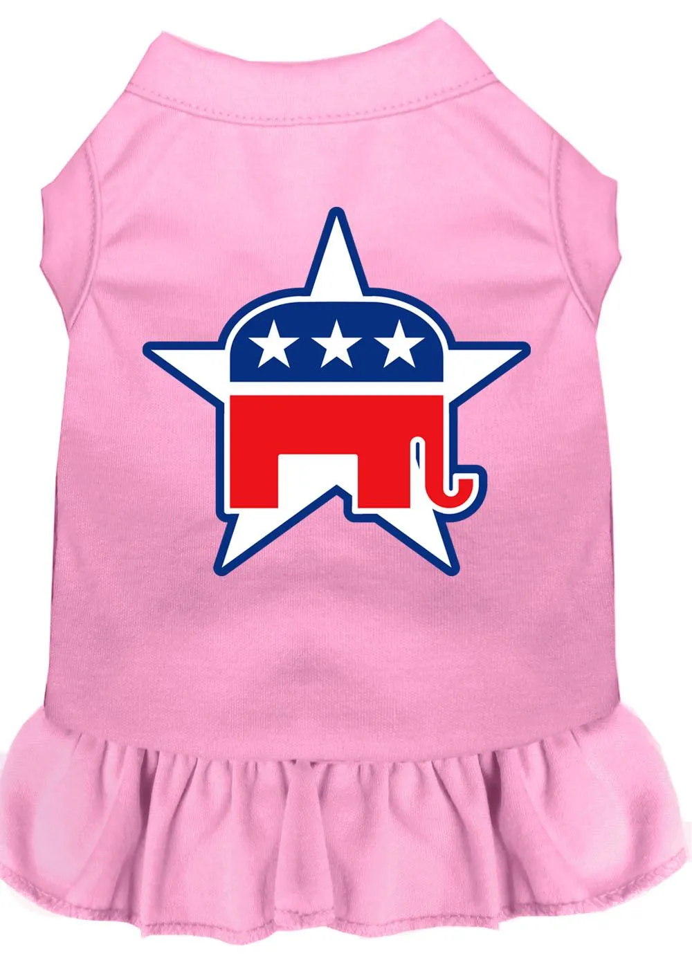 Republican Screen Print Dress Light Pink Xs (8)