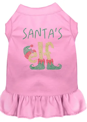 Santa's Elf Rhinestone Dog Dress Light Pink Xxxl (20)