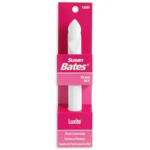 Susan Bates Luxite Bulky Plastic Crochet Hook 8" Size X/25mm