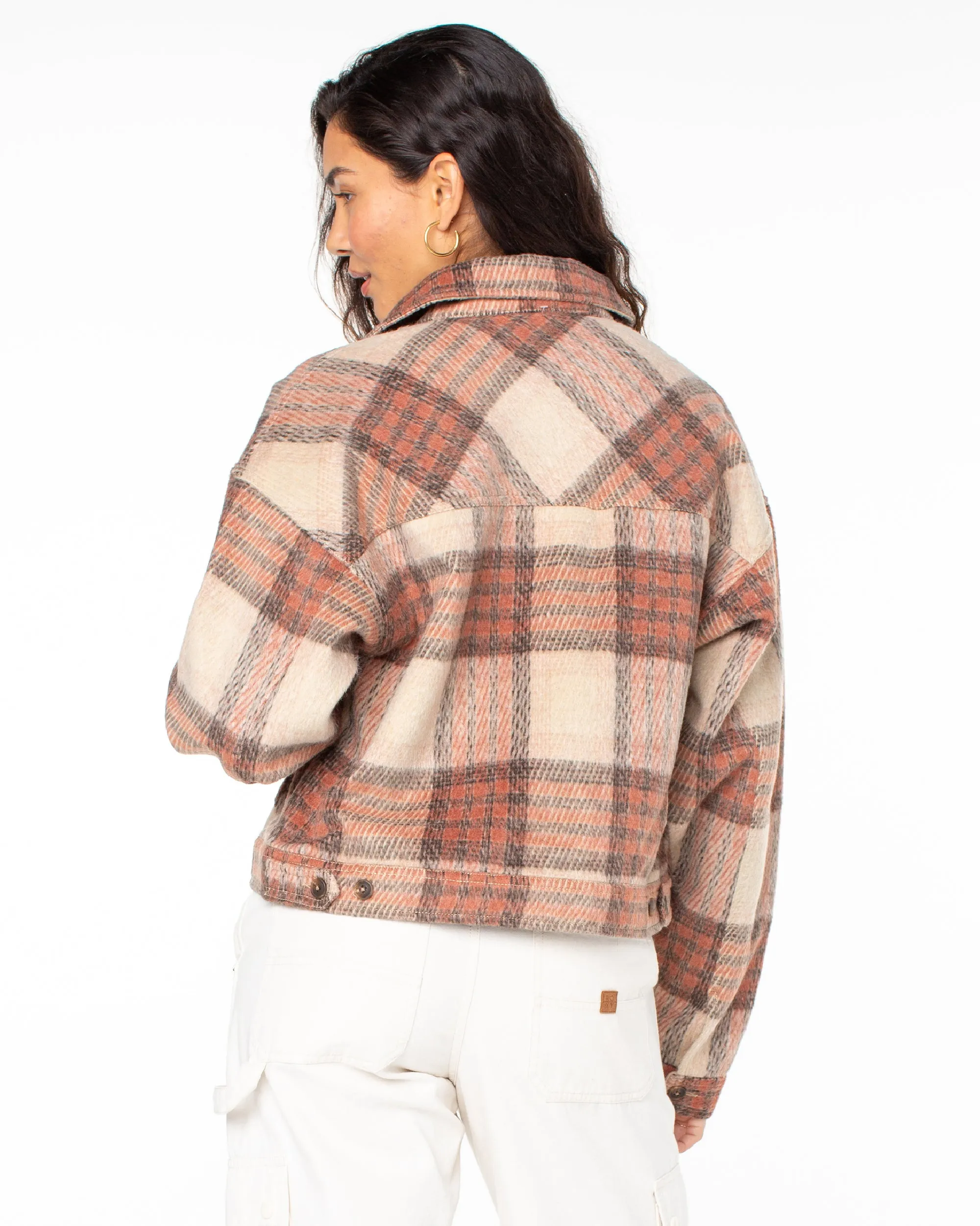 Township Plaid Jacket - Desert Flower