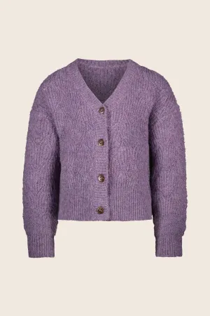 Tween Sweaters | Deau Flo Knitted Pattern Lavender Cardigan| Like Flo