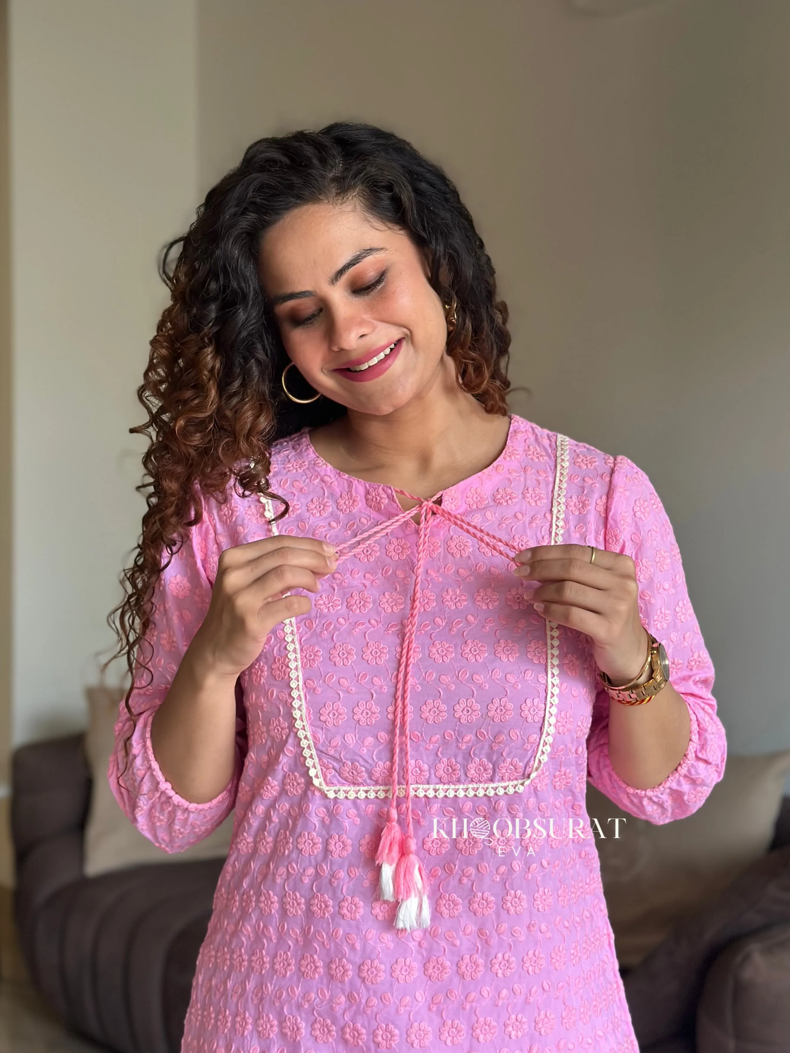 Valentino Pink Kurta Set