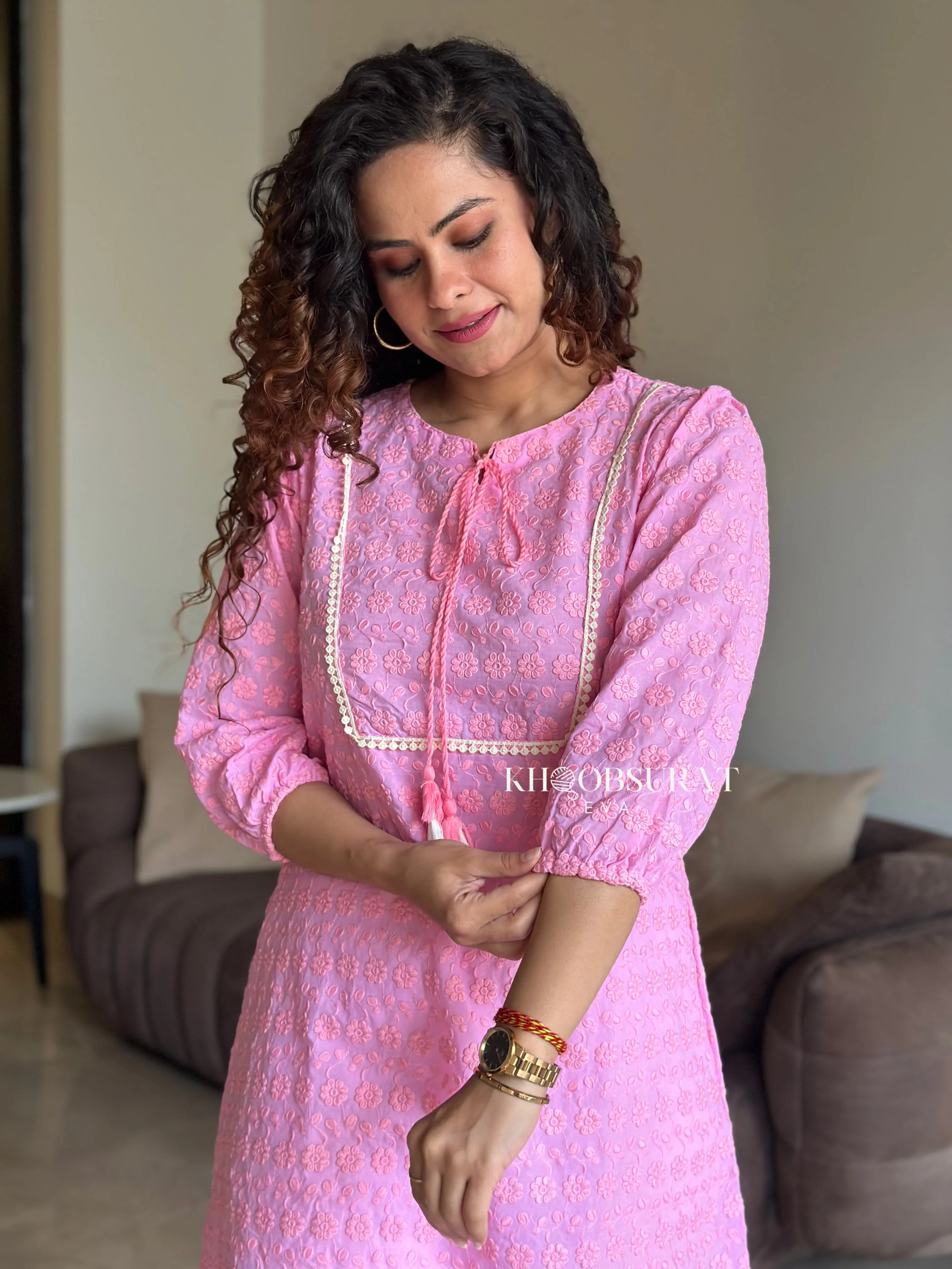 Valentino Pink Kurta Set