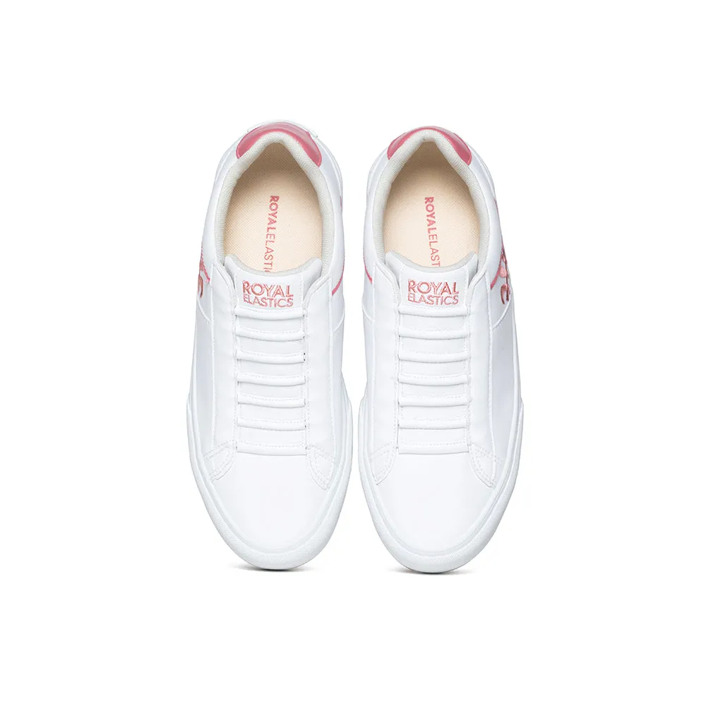 Women's Cruiser White Pink Microfiber Low Tops 90801-010