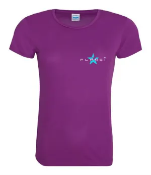 Women's T-Shirt | FLANCI Logo Hi Viz | Purple